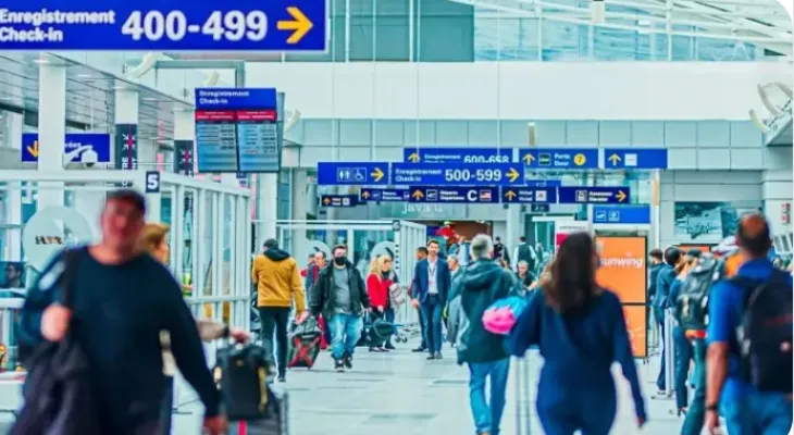 Providing job opportunities at a job fair at Montreal International Airport