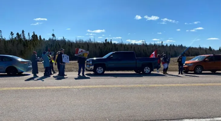 RCMP reopen the highway at the Nova Scotia-New Brunswick border crossing after it was closed due to carbon tax protests