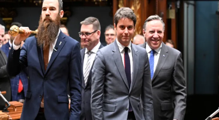 The French Prime Minister is visiting the cities of Quebec and Montreal at the conclusion of his visit to Canada.