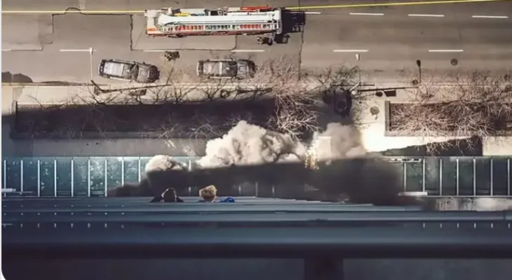 A fire broke out in an apartment complex in downtown Toronto.