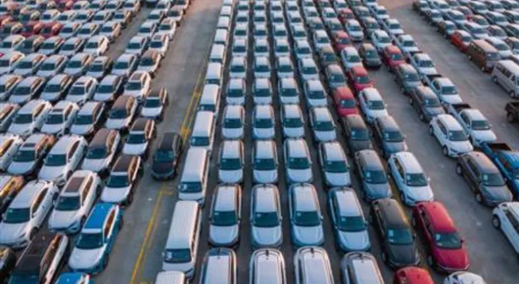 New car sales in Europe declined by 5.2% during the last month.