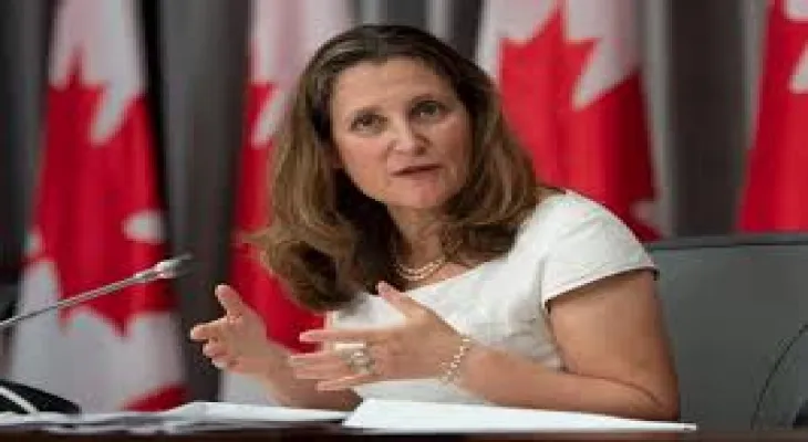 Freeland defends budget measures as prime ministers back away from federal engagement.