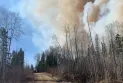 SABRE Creek is under evacuation notice and drones are intervening in firefighting operations near Fort McMurray.
