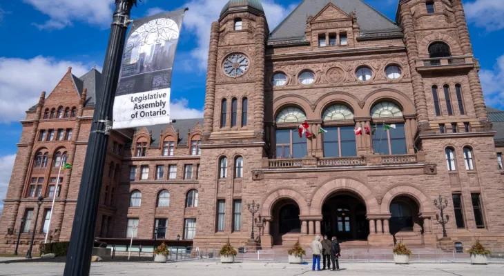 Protesters were expelled from the Ontario legislature after the vote to abolish the "kufiya" ban failed.