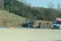 Injury of a person as a result of a collision involving six cars on Ontario Road