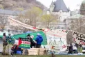 McGill University seeks to ease confrontations with demonstrators' camps before calling in the police.
