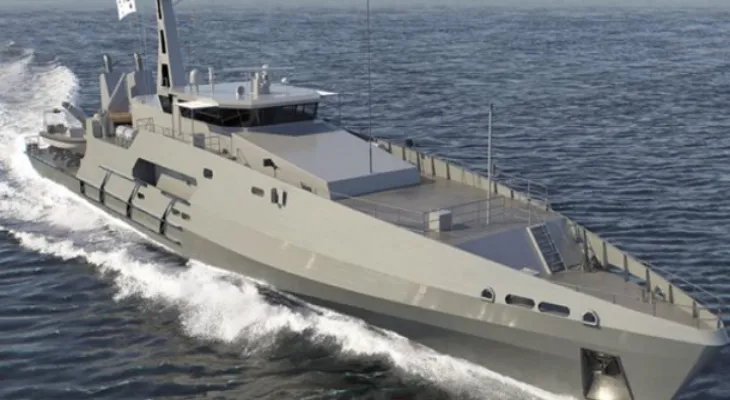The largest Chinese warship begins its first maritime trial in a display of strength.