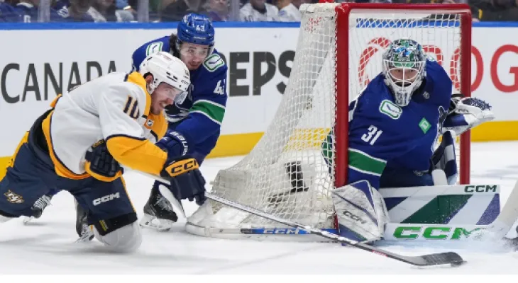 The Predators win 2-1 against the Canucks in Game 5, maintaining the continuity of the season.