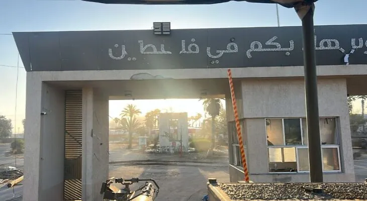 The Israeli army controls the Palestinian side of the Rafah border crossing.