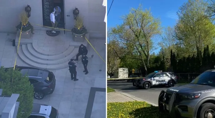 Security guard injured outside Drake Bridle's palace in Toronto.