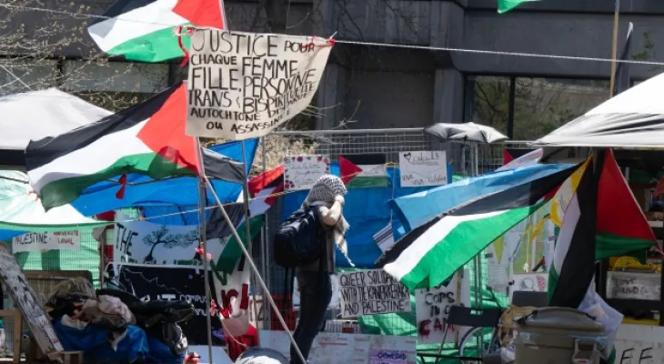 Sondage : près de la moitié des Canadiens s'opposent aux camps de protestation pro-palestiniens dans les universités