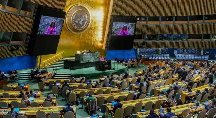 L'Assemblée générale des Nations Unies soutient la demande de la Palestine pour l'adhésion.