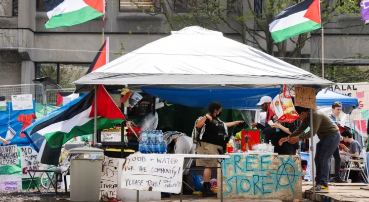 L'Université McGill demande l'émission d'une ordonnance judiciaire pour disperser le sit-in en soutien aux Palestiniens.