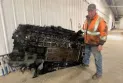 A piece of space debris lands in a farm in Saskatchewan.