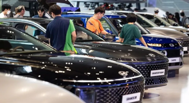 The increase in the number of registered hybrid cars in South Korea from the beginning of the year until April
