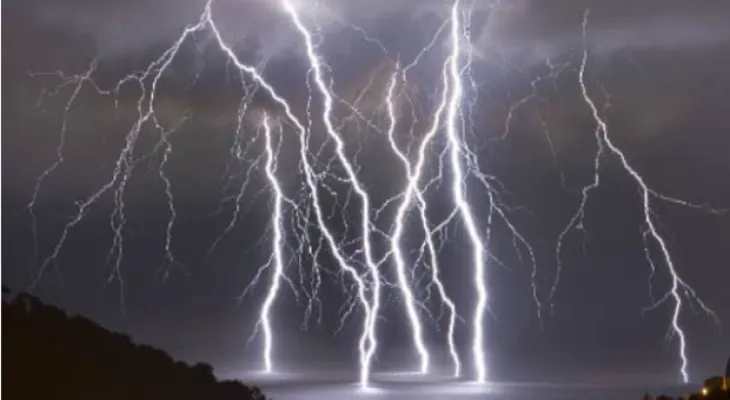 Thunderstorms and clouds in southern Ontario