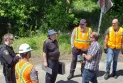The death of a pedestrian after being hit by a train in Brockville, Ontario.