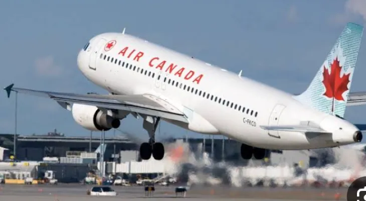 Air Canada flight returns to Toronto Pearson Airport after takeoff due to a "engine issue."