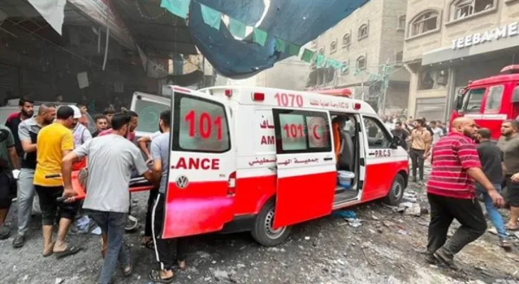 Red Crescent in Gaza: The occupation carried out a mass killing operation in Al-Nuseirat.