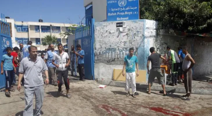 The Gulf states strongly condemn the Israeli bombing of a school run by UNRWA that shelters thousands of displaced persons.