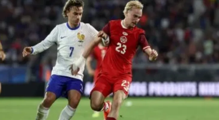 The French national team draws goalless with Canada, with Kylian Mbappé participating before Euro 2024.