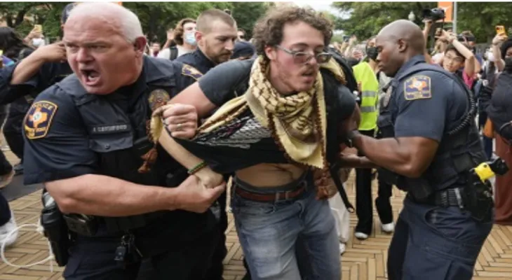 Los Angeles police assault pro-Palestine students at the University of California