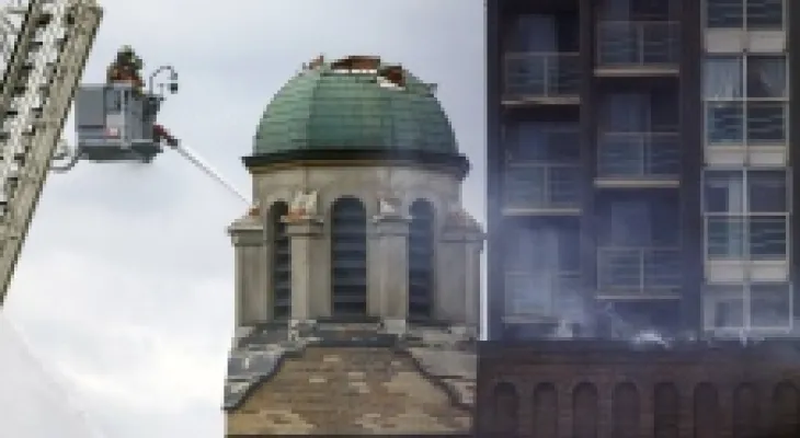 Online fundraising campaign aims to raise one million dollars for the restoration of the historic Saint Anne's Church after it caught fire.