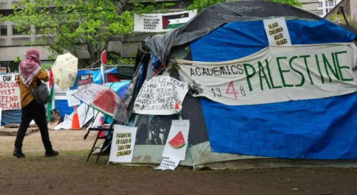L'Université McGill annonce le renforcement des mesures de sécurité près d'un camp de soutien aux Palestiniens.