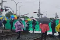 Des manifestations pro-palestiniennes encerclent les chemins de fer à Montréal