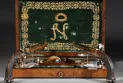 The sale of "Napoleon Bonaparte's" pistols used to kill himself for millions of dollars during a public auction.