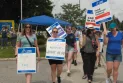 Strike of the employees of the Children's Aid Society in Ottawa for job security.