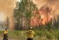 Firefighters in Alberta are facing difficult conditions as a heat wave sweeps through western Canada.