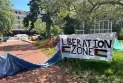 Amid threats of legal action... Guelph University protesters announce the end of the camp on July 15.