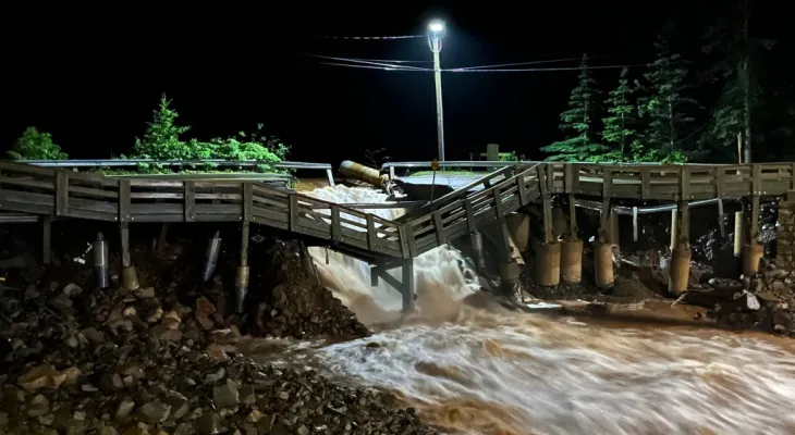 Certains habitants sont inquiets après de fortes pluies et des inondations soudaines en Nouvelle-Écosse.