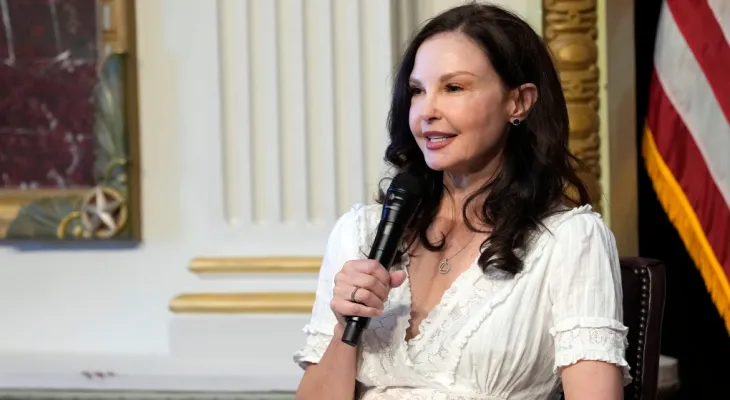 Democratic activist and actress Ashley Judd adds her voice to those calling for Biden to exit the presidential race.
