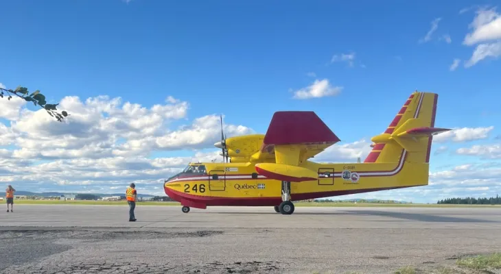 Evacuating the city of Labrador as wildfires approach