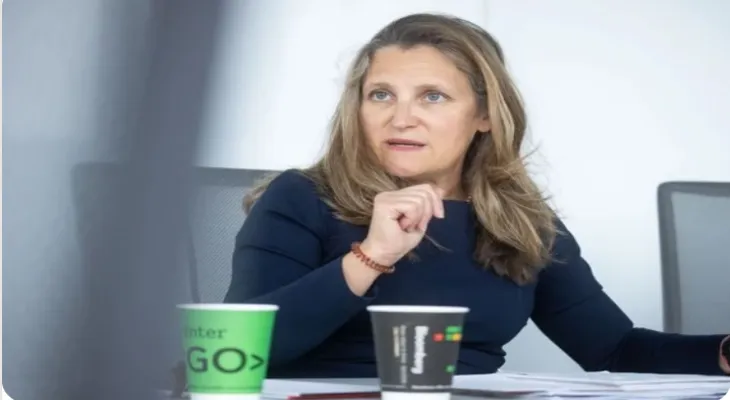Chrystia Freeland hints at broader trade action against China