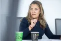 Chrystia Freeland hints at broader trade action against China