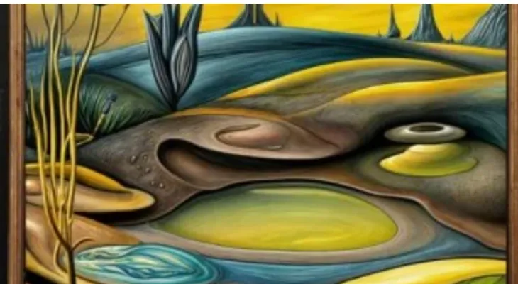A painting with artificial intelligence for sale at $10,000 at the New York auction.