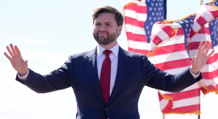 Trump announces the selection of Senator JD Vance from Ohio for the position of Vice President.