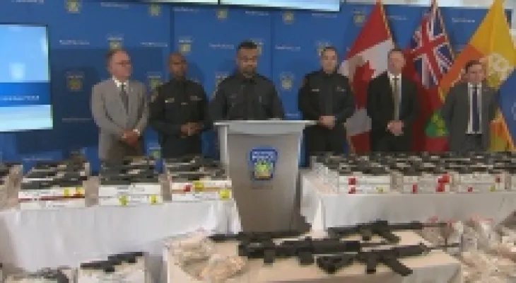 Charging nearly 200 counts during the largest firearms seizure operation in the history of Peel Police