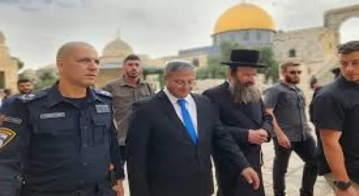 The incursion of the far-right Israeli minister into Al-Aqsa Mosque poses a threat to the ceasefire talks in Gaza.
