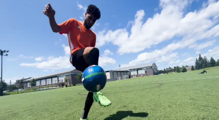 The young soccer star in Ottawa travels to Dubai to join the Tribe Club.