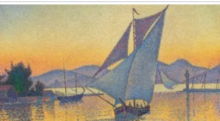 Global paintings .. The port at sunset by artist Paul Signac