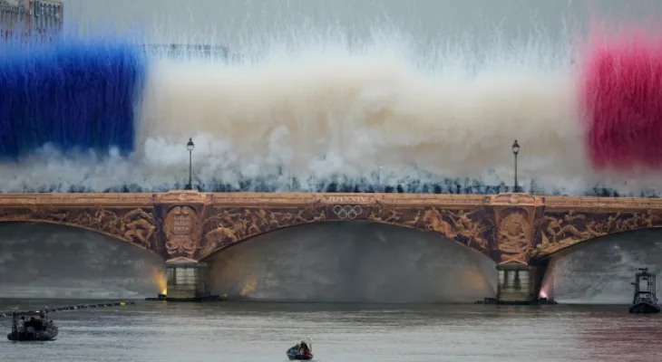 The start of the Olympic Games in Paris with an ambitious and grand opening ceremony on the Seine River.