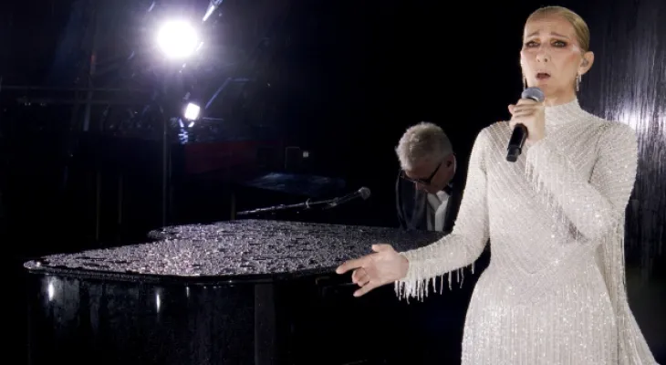 "Celine, it's wonderful to see you sing again" ... Trudeau comments on Dion's return during the Olympic Games opening ceremony in Paris