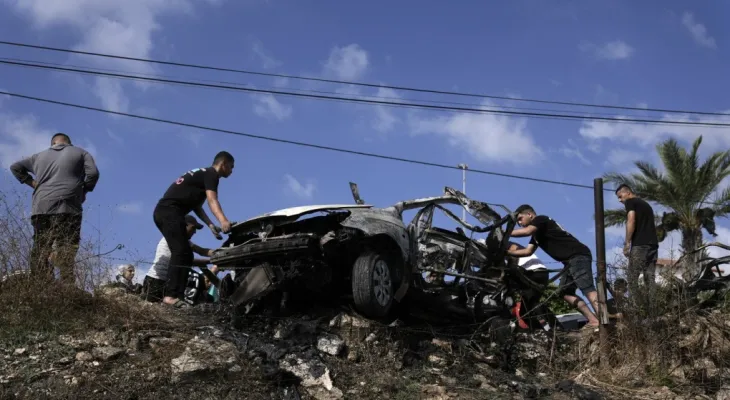 Five Palestinians killed in an airstrike in the northern West Bank, and Israel claims they were planning an attack.