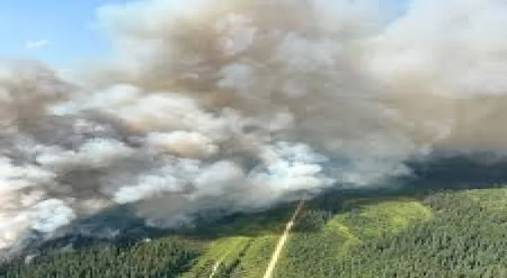 Death of a man from Calgary while assisting in fighting a fire north-east of Jasper