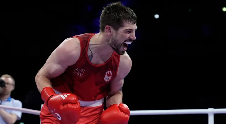 Olympiade de Paris...Sanford remporte la médaille de bronze dans les compétitions de boxe masculine catégorie 63,5 kilogrammes