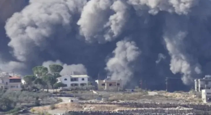 The occupation army announces the bombing of infrastructure for Hezbollah in southern Lebanon.